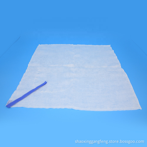 45x45cm-4ply Prewashed Blue Loop Gauze Abdominal Sponge